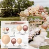 Decorative Flowers & Wreaths 117Pcs Balloon Arch Kit Wedding Decoration Rose Gold White Birthday Party Baby Shower Set