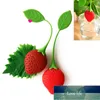 Silicone Fraise Lâche Épice À Base De Plantes Infuseur Filtre Diffuseur Feuille De Thé Passoire Fraise Silicone Thé Sachet Ménage Thé Vaisselle Usine prix conception experte