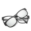 Hoogwaardige mode zonnebril Classic 5 sets kleur Matching Magnet Adsorptie Clip Men Women Sun Glazen UV400 Lens6077086