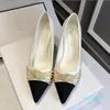 Classique Splicing perle stiletto chaussures à talons hauts professionnel talon peu profond nouvelle mode Chaîne de perles fines femmes à talons hauts sandale Luxury2