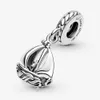 100% 925 Sterling Silver Musing Sail Boat Dangle Charm Fit Original European Charms Bransoletka Moda Wedding Ogagigagigange Biżuteria Akcesoria