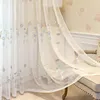 ヨーロッパの花の刺繍の遮光カーテンのための居間の熱絶縁ジャカードヴィラフレンチウィンドウドレープJS329Dカーテン