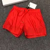 Men Nylon Swim shorts Applique Designer Gentleman zijzakken Strand Swimwear Boy Zipper Sluiting Back Pocket Tonal Drawcord broek