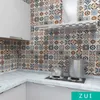 Wallpapers Drop Self-Adhesive Bathroom Floor Stickers Kitchen Tile Decorative Waterproof Non-Slip Thick Wear-Resistant
