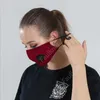 Masker Anti-Dust Anti-Haze PM2.5 Gaze Masker Fast bomullsmask med andningsventil Skyddsmask Vuxen återanvändbar tvättbar mask DAF59