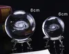 3D Solar System Crystal Ball Planets Glass Ball Milky Way Globe Miniature Model Home Decor Astronomy Gifts Ornament 6/8cm 210318