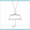 Pendant & Pendants Jewelrypendant Necklaces 5Pcs Sun Umbrella Parasol Charm Necklace Hollow Rain Brolly Bumbershoot Rainwear Chain Jewelry G