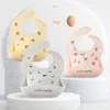 15 Baby waterproof Silicone Bib 20 colors children039s saliva rice wash Mother and baby products C10820A19505267