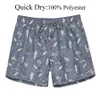 Herren-Badehose, schnell trocknend, Strand-Board-Badeshorts, Mann mit Taschen und Netzfutter, Bademode, Strandmode, Mix-Stil