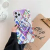 Electroplating Marble Phone Cases for iPhone 12 11 Pro XS Max XR 6 7 8 Plus Flower Patterns Samsung S20 Ultra S10 A20 A50 NOTE10