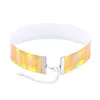 Rainbow Laser Choker Necklace Collars Sexy Women Necklaces band Fashion Jewelry Neck Chains will and sandy