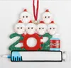 molti stili 2023 Decorazioni natalizie Ornamenti di quarantena Famiglia di 1-9 teste Accessori per ciondoli albero fai-da-te con resina corda DISPONIBILE