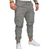 Zity Cargo Byxor Män Sweatpants Gym Fitness träning Solid Man Taktiska Byxor Joggers Mens Multi-Pocket Sportkläder Trousers 210723
