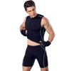 Men Pro Sporting Gymming Quick-Dry Workout Compress Capri bijgesneden casual shorts voor bodybuilding runs Slim Fitness Yogaing VA41 Running