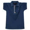 Summer Men Polo Koszula Bawełniana Mężczyźni Business Work Casual Mężczyzna Koszulka Polo Krótki Rękaw Haft Marka Odzież Miękka koszulka polo 6XL 210707