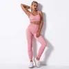 Women's Sports Set Woman 2 Pieces Plus Size Yoga Sport Overalls Bulk Clothing For Women Sportwear Leggings Fitness Bra 210813
