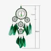 Yaratıcı El Yapımı Orman Duvar Asılı Tüyler Dream Catcher Goblen El Sanatları Süsler Hediye Ev Dekor Yeşil Uzunluğu 50 cm Dekoratif Nesneleri