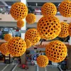 15 To 40 CM Dia Artificial Silk Flower Sunflower Kissing Ball For Party Kindergarten Holiday Hanging Ornament 10Pcs