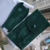Чехлы для часов в коробках Мужчины и женщины используют Роскошный мягкий зеленый бархатный дорожный чехол для хранения 116610 116660 126710 Чехол для часов Bag Pouch276n
