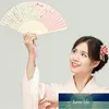 Éventail de fleurs à main pliable en bambou Vintage Ventilateur solide pour fête de danse chinoise Éventails à main en fleur de bambou personnalisés Prix d'usine Conception d'expert Qualité