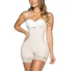 Women's Shapers Fajas Tummy Control BuLifter Zipper Hip Lift Adjustable Shoulder Strap Lace Sexy Bust Bodysuit Short With Thin Strps