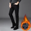 Jeans maschili uomo in pile Pant Pantacourt Homme Mens Classic Black Calca Masculina Ofertas Calientes Con Enbio GRATIS inverno caldo per l'uomo