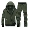 Winter Thick Men Sports Suit Tracksuit Hooded Sportswear Zipper Sweats Suits Hooded Mens Tracksuits Pants Fleece Warm Sets Male 211109