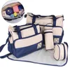 5pcs Baby Diaper Bag Suits Newborn Nursing Milk Bottle Insulation Bags Mummy Maternity Nappy Messenger Pad Bottle Bags 5 Sets H1110