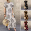 Maxi abito da spiaggia bohemien Vestito estivo estivo stampato da donna ZANZEA 2021 Casual Polka Dot Baggy Sarafans Vestidos Plus Size Robe X0521