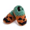 Pierwsi Walkers Unisex Baby Shoes Winter Ciepłe buty domowe Halloween Tkaniny bawełniane Miękkie Sole Learn Walk
