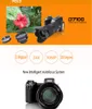 디지털 카메라 2021 HD 카메라 D7100 33MP 자동 초점 전문 SLR 비디오 24x 광학 줌 3 렌즈 백 하나의 배터리 추가