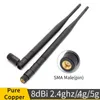 OEM SMA Masculino Conector 2.4GHz Antena WiFi Exterior Longa Revendedor 2.4G 4G 5G Antenas Universal VHF Chicote Antena Antena Para Roteador