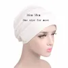 Elastyczna moda turban czapka stała kolor Kobiety ciepłe zimowe chusta na głowę maska ​​wewnętrzna hidżabs cap muzułmańskie hidżab femme head vapalusku6276e