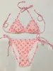 Nya sommarkvinnor solid bikini set push-up unpadded bra baddräkt baddräkt triangeln baddräkt simning kostym sp620