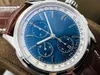 G8 Factory Men's Watch 42mm i diameter är utrustad Asia 7750-rörelsen 316L Fint stålfodral med dubbelsidig anti-bländbehandling Sapphire Crystal Mirror AA