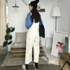 Monos de mujer sueltos sólidos simples hasta el tobillo ropa de calle estilo coreano elegante para mujer de moda Casual Ulzzang primavera otoño general 211202
