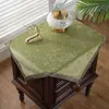 Custom Chinese Chenille Bedside Table Dust Covering Cloth Tea Side Round Tablecloth Small Cabinet Fridge Safe Printer Dustproof Cover