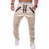 Automne Hommes Pantalons 2021 Multi-poches Harem Hip Pop Streetwear Casual Mode Cargo Jogger Vêtements Pantalon Slim Y0811