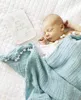 Baby Quaste Decken geboren Windel Swaddle Wrap Baumwolle Musselin Decke Doppel Gaze Bad Fütterung PO Requisiten 211029