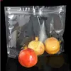 Eco واضح البلاستيك pp أكياس الفاكهة ziplock شنق حفرة الوقوف الحقائب قابلة لإعادة الاستخدام المطبخ مادة البولي بروبيل التخزين مع ثقب الغاز