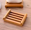200 pcs Natural sabonete de bambu pratos portador de bandeja de armazenamento de armazenamento caixa de placa de placa de placa de recipiente estilo japonês caixa de sabão