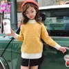 Children Clothing Knitted Pullover Sweater Girl Princess Knitwear Soft Warm Long Sleeve Autumn Winter Kids Girls Sweaters Pink 210713