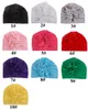 Chapeau de couverture de chapeau indien de fleur plissée de couleur unie pour enfants chapeaux de bébé d'enfant pour 1-3 ans