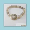 Bracelets perlés, brins bijoux bracelet en pierre naturelle hommes et femmes charme mode poignet bijoux livraison directe 2021 Vkmut