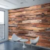 Custom 3D Photo Wallpaper Retro Wood Grain Wood Board Mural Wallpapers For Living Room Kitchen Restaurant Decor Papel De Parede