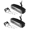 Car Headlights 4 Inch 30W Red Line LED Forklift Truck Warning Lamp Safety Working Light Bar Warehouse Danger Area (2Pcs)