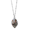 Collier pendentif en forme de cœur d'amour vierge par Sublimation, avec chaîne en métal, personnalité, cadeau DIY, colliers à la mode pour femmes, vente en gros