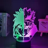 Veilleuses LED Luminaire Anime Figure Double Couleur Narutoed Uzumaki Et Sasuke Uchiha Lampe Être Dortoir Éclairage Will Of Hol3390478