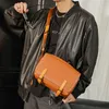 Women Crossbody Bag Checked Patchwork Handbag Men Leather Messenger Bags Detchable woven Shoulder Strap ClutchDay Packs