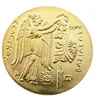 G(50) Griechenland antike vergoldete Handwerkskopie Münzen Metallstempel Herstellung Fabrikpreis